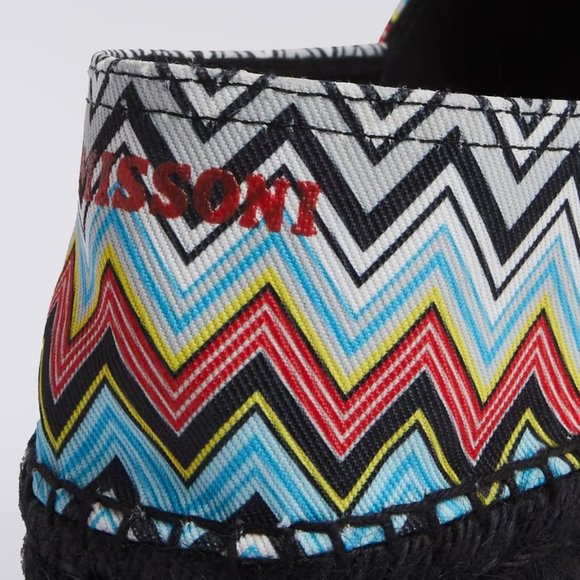MISSONI 'Zig-Zag' Men's Canvas Espadrille Chevron US 8/9 EU 42 MSRP USD $380 NIB - Picture 15 of 16